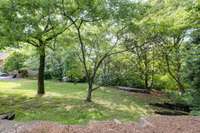 backyard-each home has its own backyard. this is not common shared area.