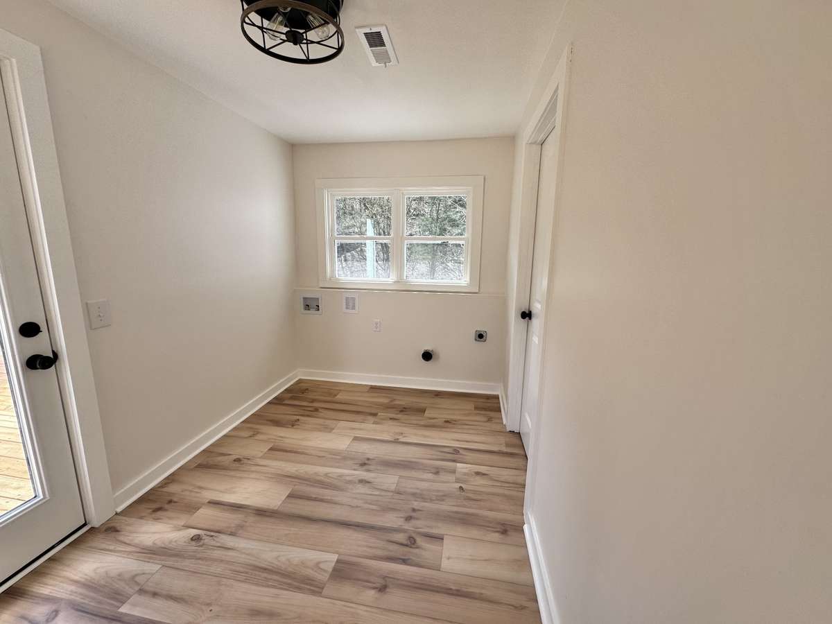 Laundry Hookups in Mudroom