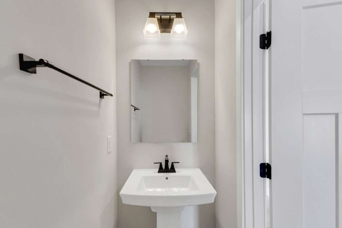 Half bath downstairs for guests