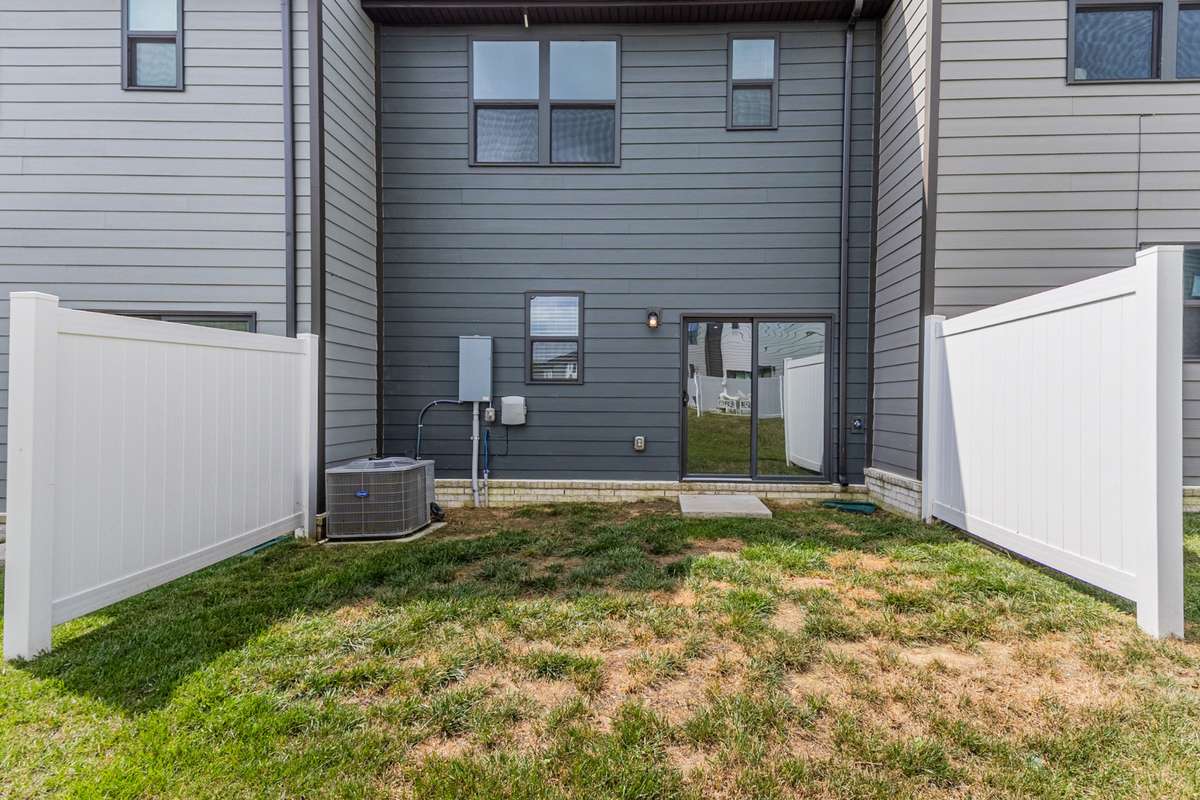 back yard area with privacy panels!