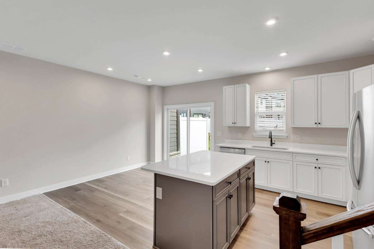 This open floor plan is perfect for football season!