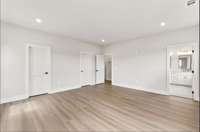 Owner's Bedroom - Double Closets.
Photo is of actual Home.