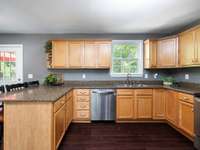 Plenty of counter space in this Kitchen.