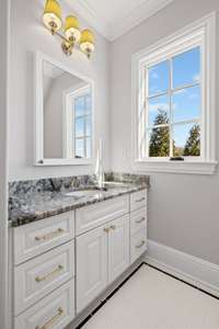 Every bathroom has been completely renovated with timeless finishes.