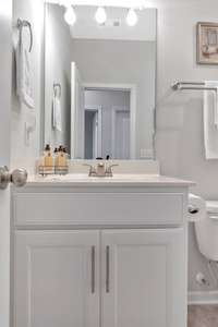 Hallbath Room with Tile Floor