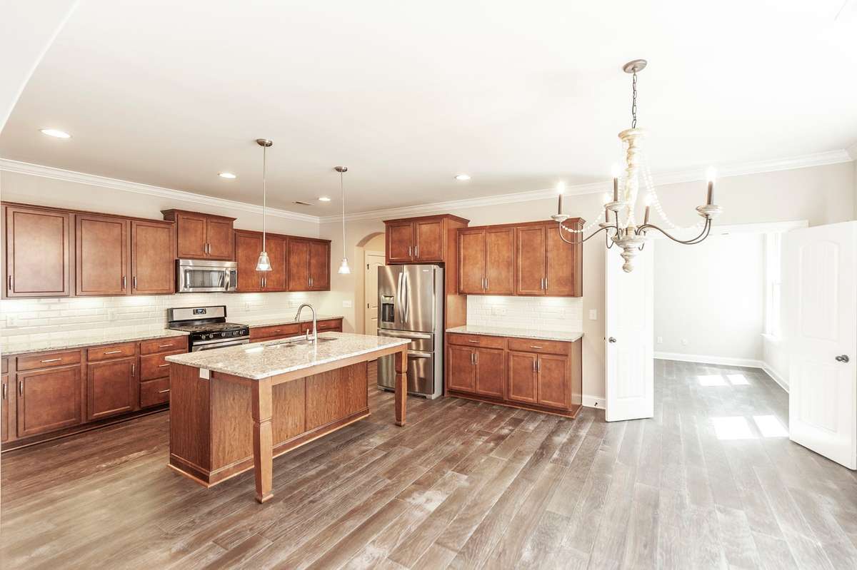 Love the island with room for stools.