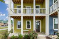 Front porch in daylight