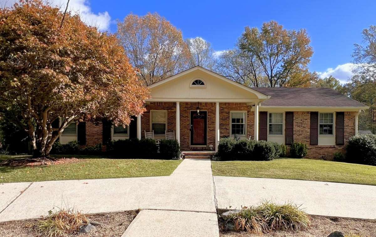 The columned front porch provides the perfect place for porch sittin’ with your morning coffee.
