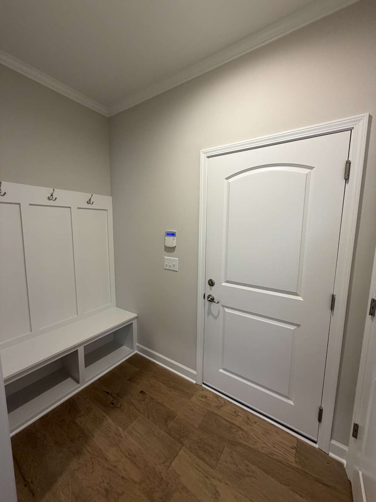 Built-in drop zone just inside your garage door, coat closet is also in this entry