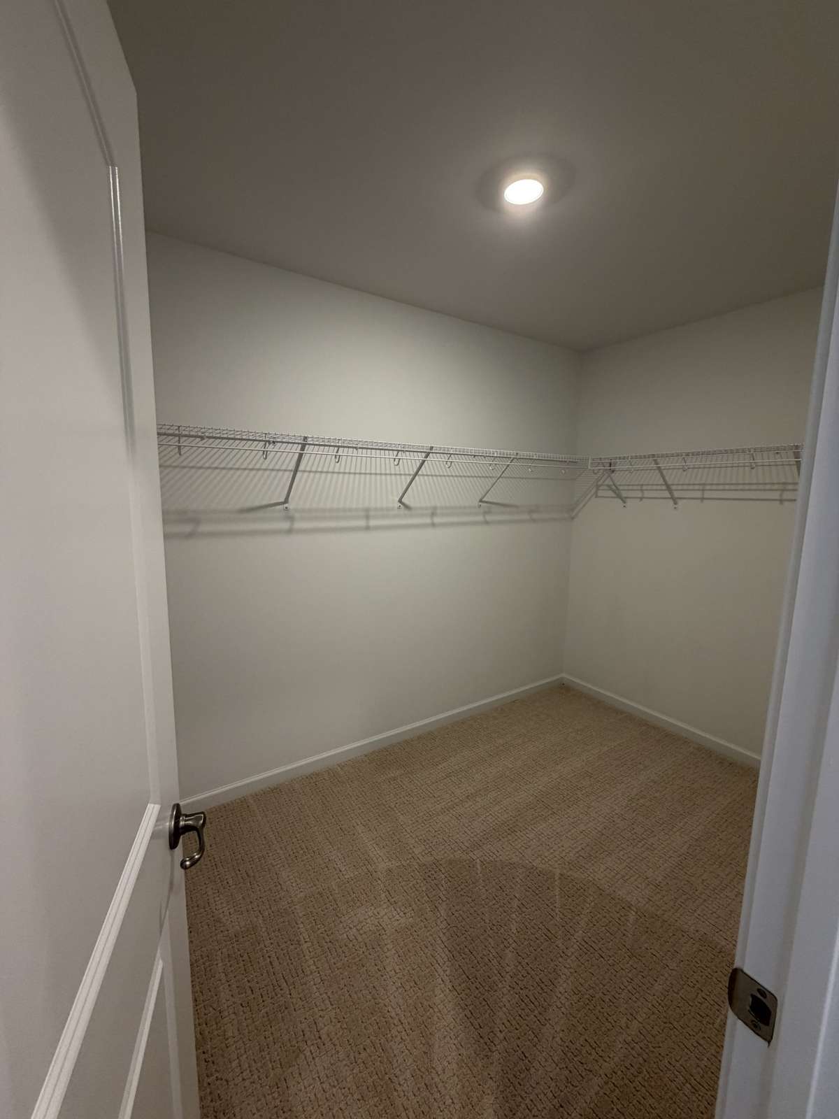Walk-in guest closet on second level