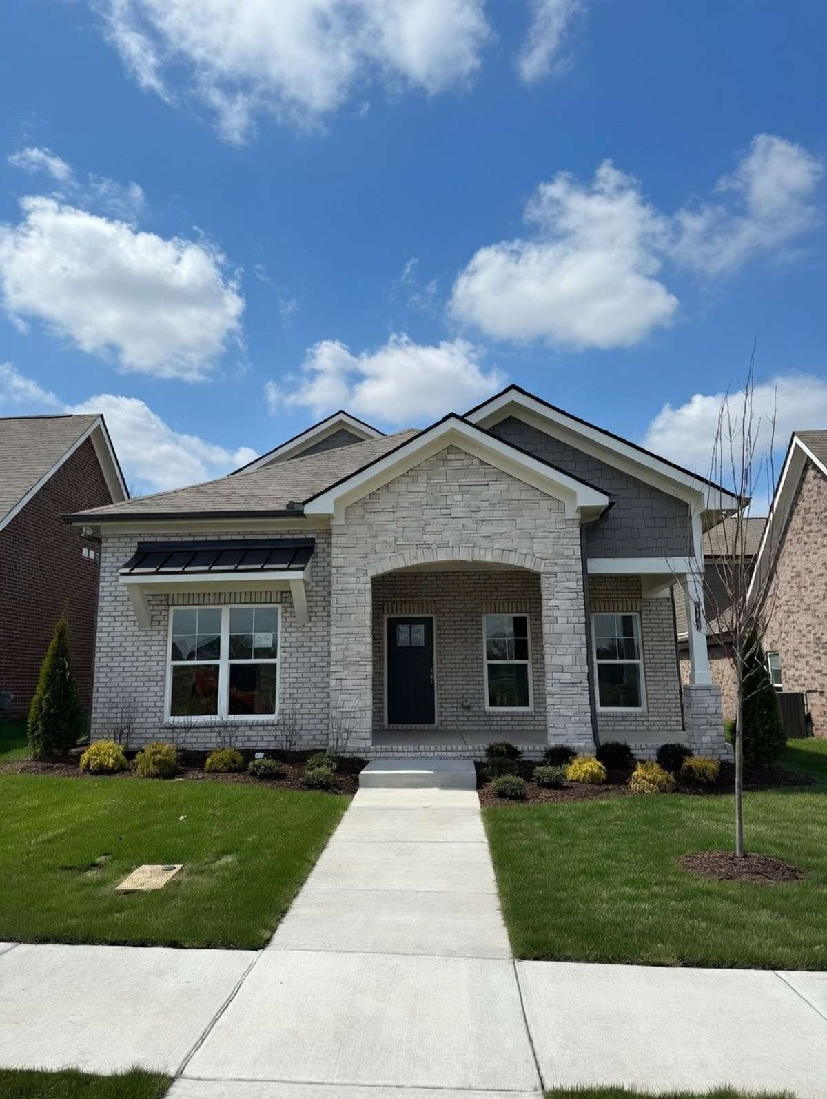 Virtually staged to display the home in the Summertime