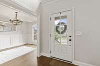 Throughout the home you will find exquisite millwork.