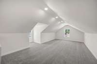 Upstairs you will find a huge bonus area...make it your TV room, Game Room, or Children's play space.  The possibilities are endless!