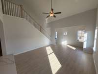 View of the great room and entry