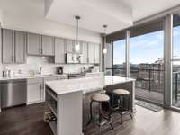 Balcony accessed from the kitchen.