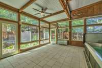 Sunroom also has a brand new PTAC heat and air unit.