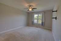 Primary bedroom off the living room