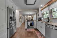 Gas stove and dishwasher remain