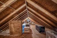 Storage space above garage