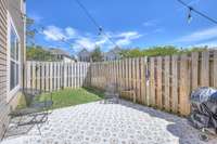 Amazing, fully fenced and very private patio.