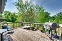 Deck view overlooking the backyard.