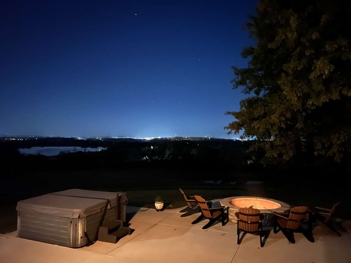 The nighttime view of the skyline from downtown Columbia doesn't disappoint!