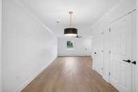 Here is a view from the kitchen looking toward the dining room and living room...