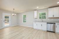 Kitchen open to the Dining Area