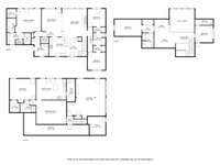 Combination view of all three floor plans