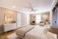 Master bedroom- virtually staged