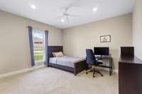 Bedroom #4 - Virtually staged to show furniture placement options