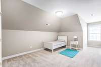 Bedroom #5 - Virtually staged to show furniture placement options