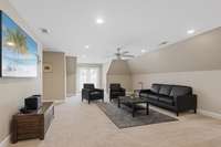 Bonus room (2nd floor) - Virtually staged to show furniture placement options