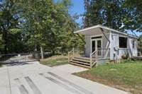 Guard shack located at gate entrance to the property