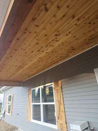 Beautiful western cedar front porch