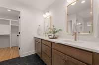 Fabulous primary bath suite with dual vanities