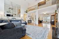 Another view of your living room with cat walk & hardwood floors.  2427 Donald Bradley Ct. Murfreesboro, TN 37130
