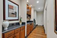 Kitchenette on the first level can be used by the three bedrooms.