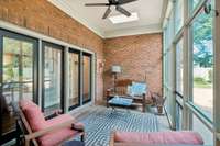 Screened porch ready for your relaxation