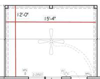 covered porch with exterior fan included