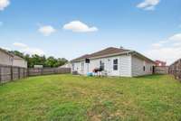 Flat nice size fenced yard