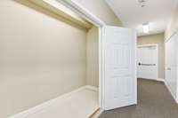 Large lockable storage room for this unit just around the corner from the front door.