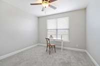 Large guest bedroom can also be used for an office. (previously staged)