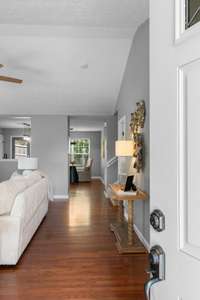 Cute entry into the large living area.