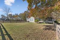 View of your fenced in front yard.  940 Willow Way Mcminville TN 37110