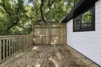 Secondary pic of back deck. (pic from prior listing)