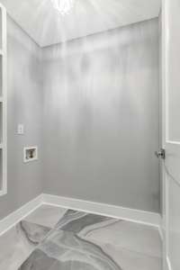 Laundry room with gorgeous flooring. (pic from prior listing)