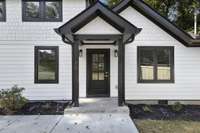 Front entry of home complete with new front landscaping! (pic from prior listing)