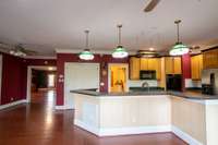 So nice with all the counter space and cabinets. Notice the crown molding.