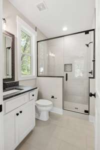 . . . . a private bath for the main level guest room!